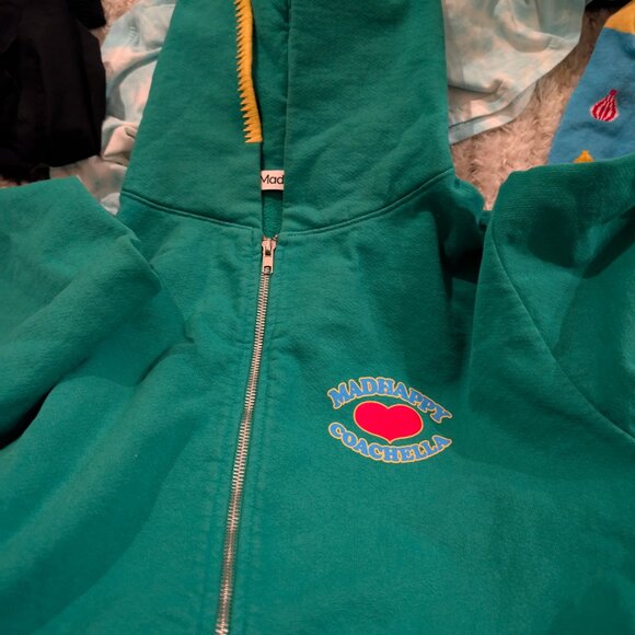 Madhappy x Coachella heart sweatshirt with lineup Brand new never worn zip up - Picture 1 of 3